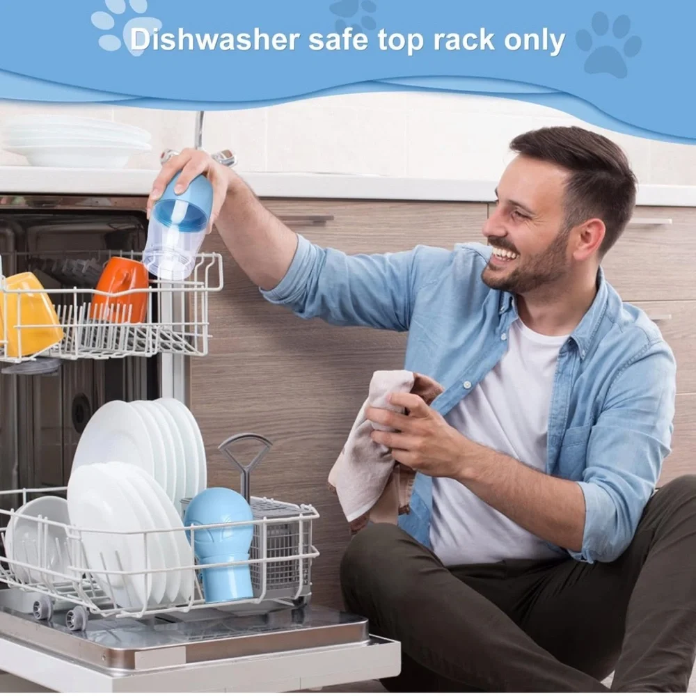 NEW Dog Water Bottle - Dishwasher Safe Material for Multifunctional Portable